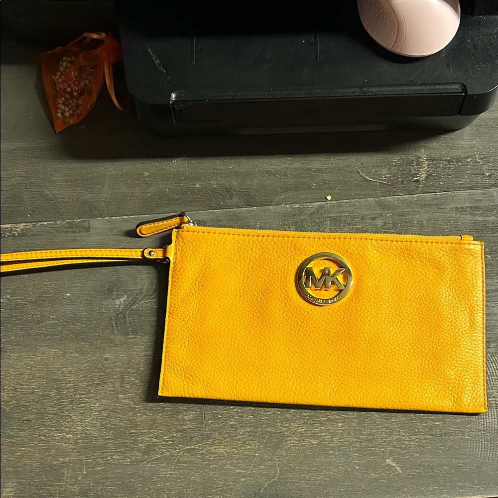 Michael Kors‎ Vibrant Yellow Orange Clutch